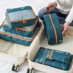 Sacs de voyage en poudre pour vêtements et chaussures, valise portable, étuis d’emballage, ensemble de 7/6 pièces