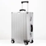 Valise de voyage luxueuse en alliage d&rsquo;aluminium-magnésium, nouveau Style, roue muette de haute qualité, chariot à bagages roulants de 20/24/26/29 pouces