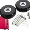 roulette de remplacement pour valise, 40/45/50/70mm, roue à vis, essieux durables, coulissants, flexibles