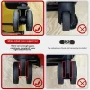 protecteur de roues de bagages en silicone, 8 pièces, roulettes, chaussures, valise de voyage, réduit le bruit, accessoires de couverture de protection