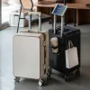 nouvelle valise de haute qualité 20 ", boîtier de chariot de voyage, mise à niveau du cadre en aluminium avec serrure, bagages roulants abs + matériau pc