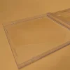 boitier carré transparent pour cd astronomique africcd, étui en plastique pp laiteux, capacité 2 disques 14.2cm x 12.4cm x 1.0cm