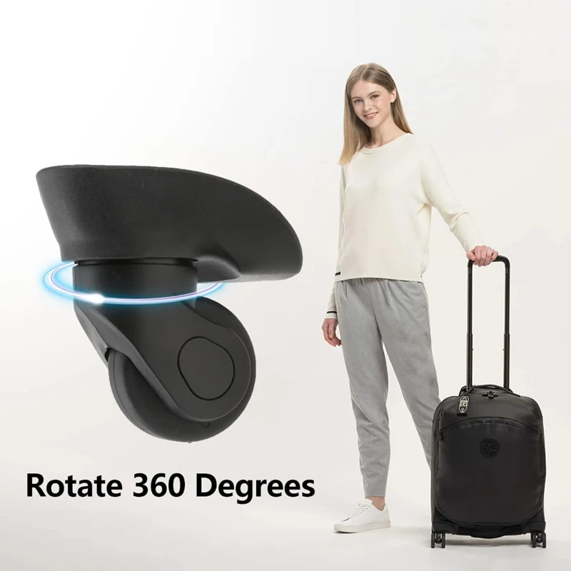 nouveau 2/4 pièces valise roues bagages spinner roulette silencieuse bagages roues roues de remplacement douane boîte chariot pièces accessoires