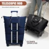 Sac à bagages à poulie, sac de voyage à roue universel, valise pliable, sac à roulettes léger, sac à dos tiré à la main de grande capacité, pour sortir à l&rsquo;étranger à la maison