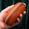 porte clés en cuir souple pour hommes et femmes, portefeuille de voiture, porte clés de maison, porte clés de gardien 007, sac à fermeture éclair, mini sac à cartes
