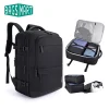 BAGSMART valise sac à dos de voyage pour Easyjet cabine sac 45x36x20 sacs à dos pour hommes remplaçable étanche 17  »sac à dos pour ordinateur portable