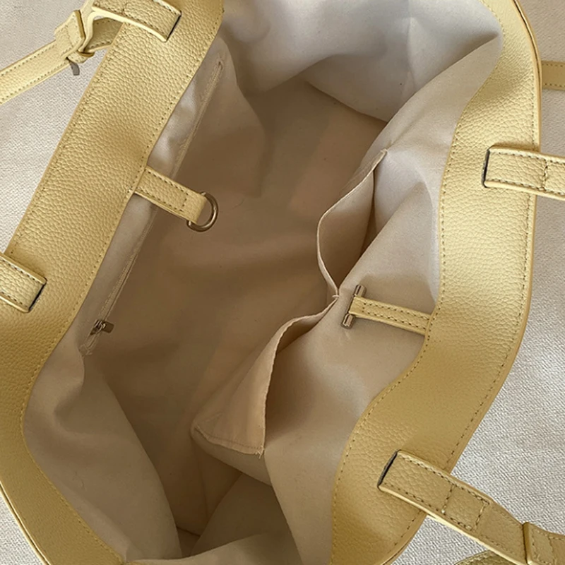 sac à main en cuir de luxe pour femmes, sac de plage d'été tendance, décontracté, style coréen, fourre tout populaire pour dames, 2025