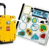 lego ® valise de voyage jaune (40817) kit de construction de modèles de bagages pour enfants âgés de 7 ans et plus 184 pièces