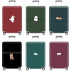 Housse de protection pour bagages, imprimé d’animaux élastiques épais, combinaison pour sac de 18 à 32 pouces, housse de valise, housse de chariot, accessoires de voyage Housse de protection pour bagages, imprimé d’animaux élastiques épais, combinaison pour sac de 18 à 32 pouces, housse de valise, housse de chariot, accessoires de voyage