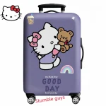 Housse de valise Kawaii Hello Kitty pour bagages de 18 à 32 pouces, protection de voyage Anime