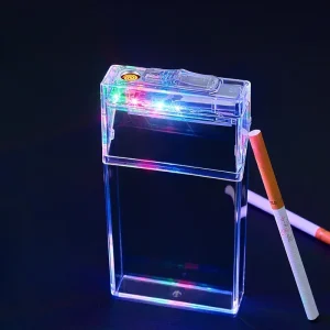 Étui à lumière Laguna coloré transparent, briquet USB, mince, scellé et étanche à l’humidité, paquet de 20 Étui à lumière Laguna coloré transparent, briquet USB, mince, scellé et étanche à l’humidité, paquet de 20