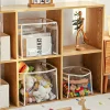 panier de rangement transparent pour jouets d'enfants, sac de rangement pour jouets de grande taille, panier de rangement multifonctionnel domestique de grande capacité
