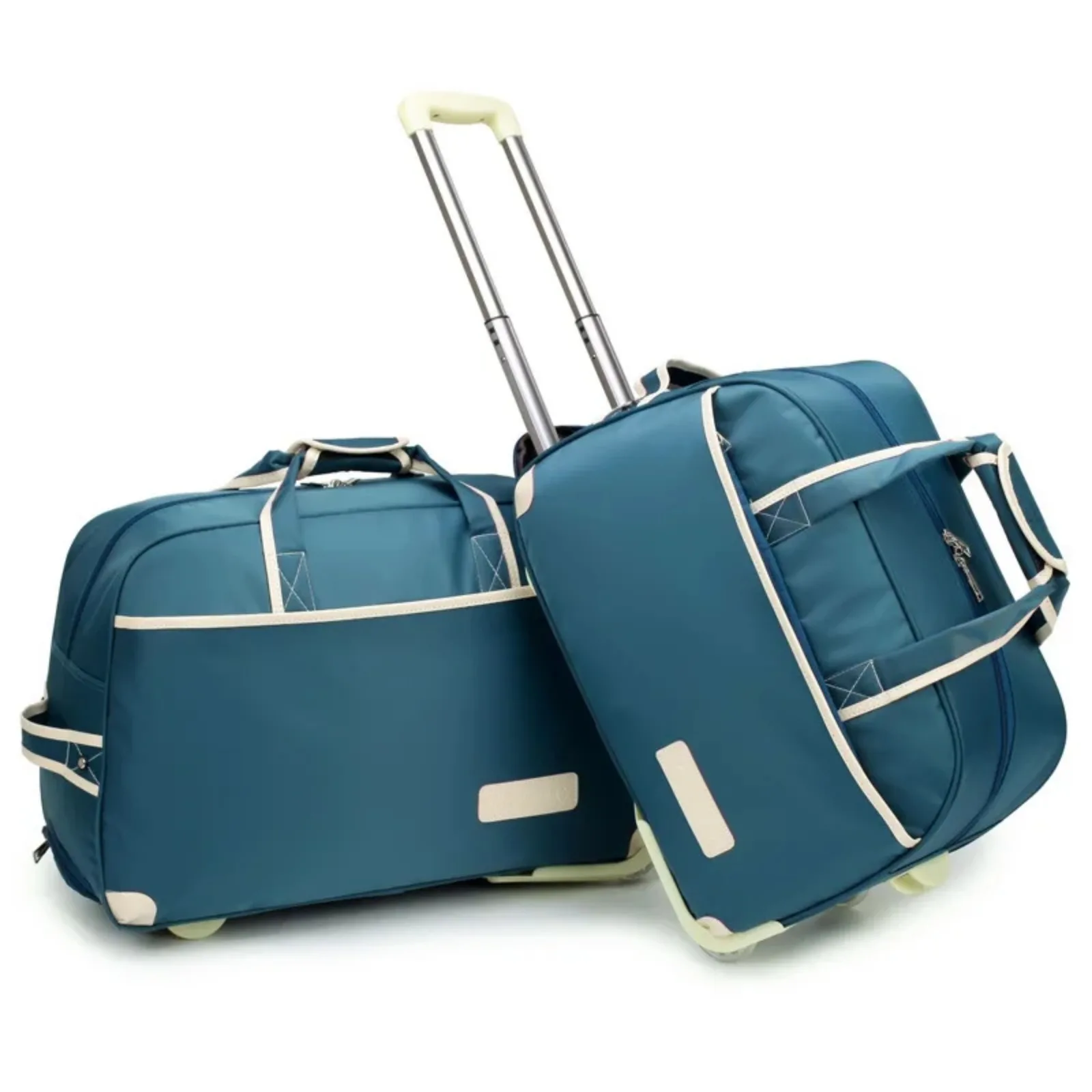 Valise de voyage à roulettes, sac à bagages avec roulettes, chariot pliant étanche, sac de voyage du week-end pour hommes et femmes Valise de voyage à roulettes, sac à bagages avec roulettes, chariot pliant étanche, sac de voyage du week-end pour hommes et femmes