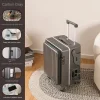 ko ku 2025 nouvelle mise à jour bagages multifonctionnels pour les enfants peuvent s'asseoir et monter les enfants porte bagages ouverture avant valise de voyage