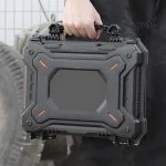 Grande mallette à outils étanche, étui rigide, sac à outils avec serrure, boîte à outils multifonctionnelle, valise de rangement pour entretien ménager, robuste