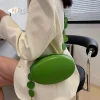 sac à main rond chic à bandoulière pour femme, marque de luxe, vert, rose, initié, pochette de soirée, nouvelle collection