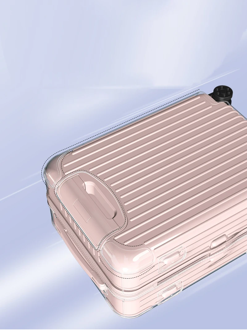 housse transparente applicable pour bagages essentiels rimowa, housse transparente 21/26/30 pouces, housse de protection pour valise rimowa salsa