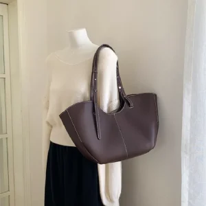 Sac à Main de Grande Capacité en Cuir pour Femme, Fourre-Tout Portable, de Luxe, à Placer sous les Bras Sac à Main de Grande Capacité en Cuir pour Femme, Fourre-Tout Portable, de Luxe, à Placer sous les Bras