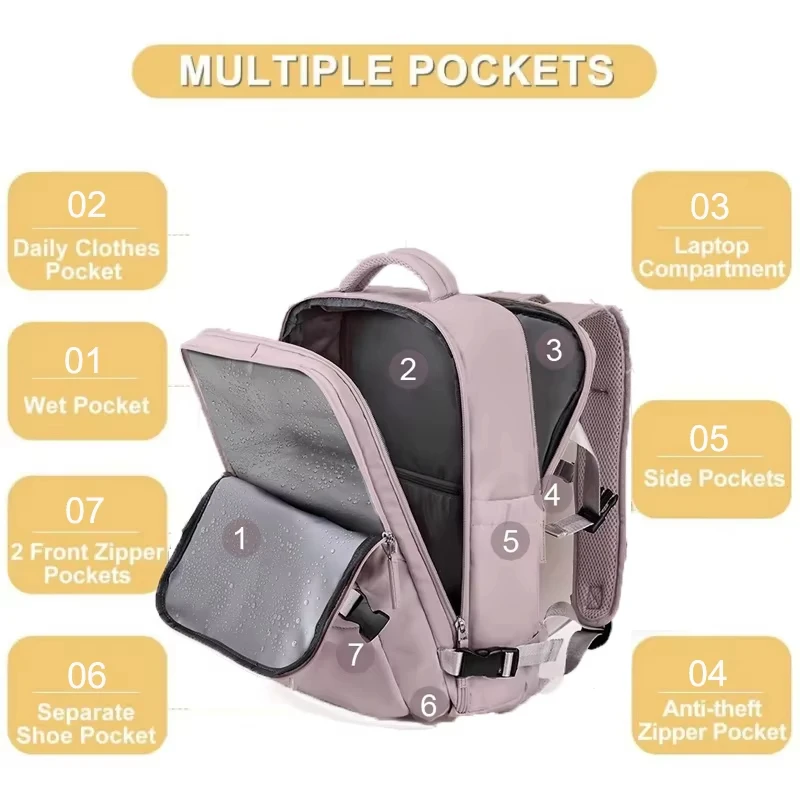 buylor sac à dos de voyage 40x20x25 ryanair sac de cabine étanche easyjet sac à dos à main 14 pouces sac à dos pour ordinateur portable bagage à main