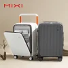 Mixi – valise de voyage à large poignée pour ordinateur portable, bagage à main de 20 pouces pour femmes, cadre en aluminium, valise à roulettes 24 pouces