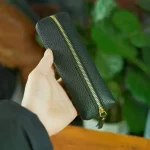 Sac à lunettes en cuir souple, sac de rangement de maquillage Portable, sacs à main, sac de papeterie, pochette de voyage à fermeture éclair, étui à lunettes de soleil