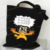 sacs à main pour femmes meme chat drôle toile sacs à provisions dessin animé animal sac à bandoulière pliant réutilisable fourre tout sacs pour femmes hommes