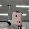 valise électrique peut être embarquée valise de cyclisme intelligente siège de boîtier de chariot de 20 pouces artefact de transport pour adultes et enfants