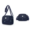 sac à bandoulière en nylon chic et léger pour femme, mini sac à main décontracté avec plusieurs pochettes zippées pour un usage quotidien