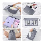 Y51A-Cubes d’emballage pour valise, 18 pièces Cubes d’emballage de voyage sacs de rangement de valise légers ensemble organisateurs de bagages