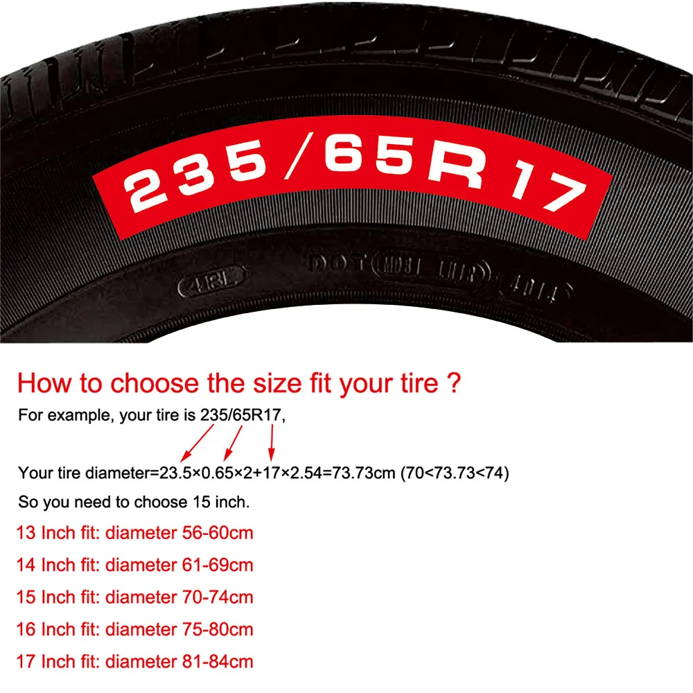 housse de protection pour pneus de secours de voiture, 4x4 roues, protection étanche, sac de rangement pour pneus en cuir pvc, roue anti poussière adaptée au camion rv suv