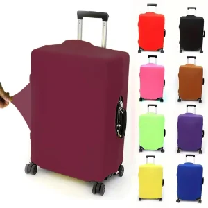 Housse de protection pour bagages, épaisse, élastique, solide, combinaison à fermeture éclair pour sac de 18 à 32 pouces, housse de valise, housse de chariot, accessoires de voyage Housse de protection pour bagages, épaisse, élastique, solide, combinaison à fermeture éclair pour sac de 18 à 32 pouces, housse de valise, housse de chariot, accessoires de voyage