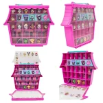 Disney Doorables poupée boîte de rangement valise pour enfants cadeaux d&rsquo;anniversaire