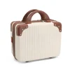 mini valise de voyage de 14 pouces, boîte à cosmétiques, organisateur de bagages à main, étui de maquillage, petite boîte à mot de passe, étui d'embarquement