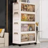 armoire de rangement pliante multifonction de 45/55/65cm de longueur, armoire pour articles divers, casier de garde robe anti poussière de grande capacité