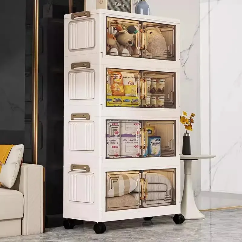 armoire de rangement pliante multifonction de 45/55/65cm de longueur, armoire pour articles divers, casier de garde robe anti poussière de grande capacité