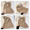 sac de shopping vintage tricoté pour femmes, sac à bandoulière fait à la main en crochet, sac à main ample ajouré pour le shopping décontracté pour femmes