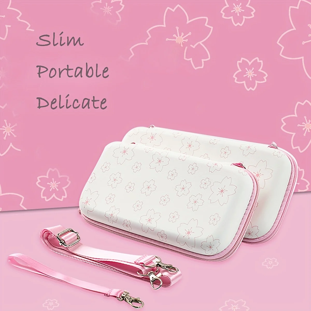 valise mignonne portable, sac de rangement de protection rigide étanche pour switch/oledconsole et accessoires de jeu
