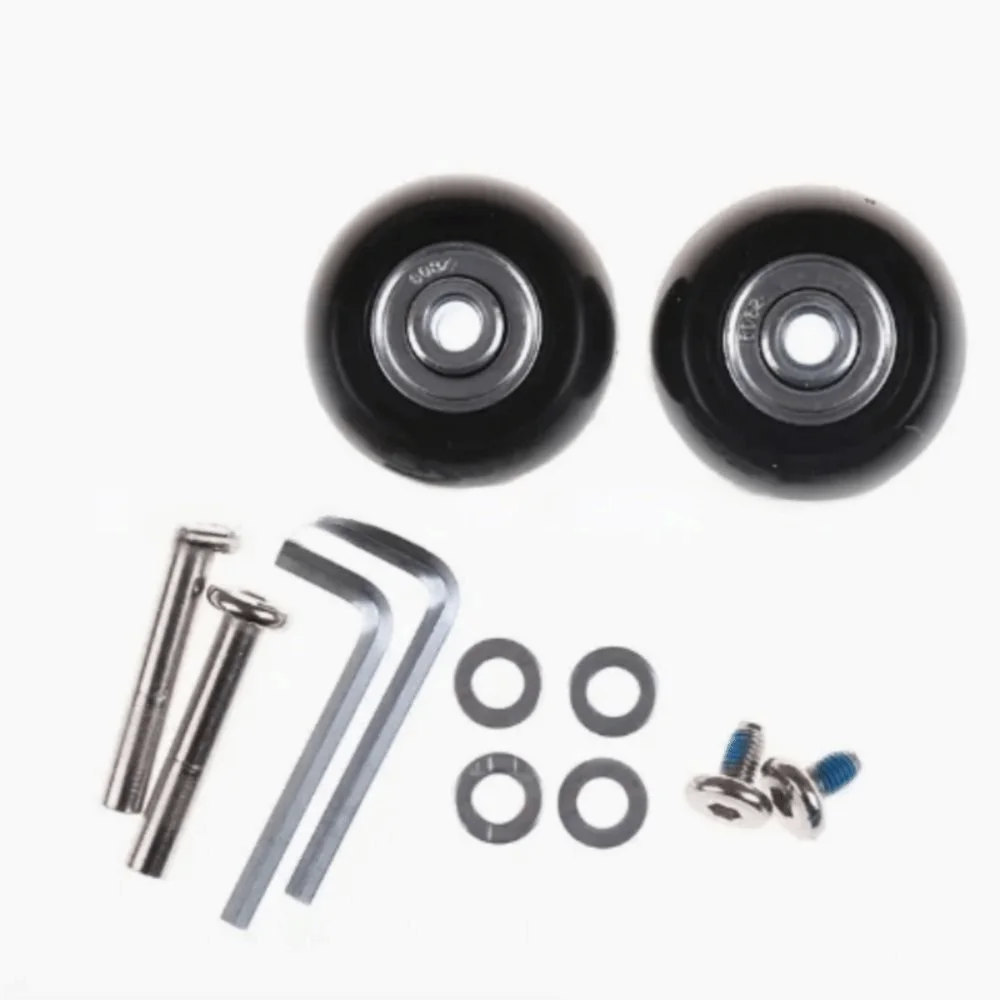 roulettes silencieuses pour bagages de voyage, 40 70mm, résistantes à l'usure, kit de réparation de valise à roulettes silencieux, installation facile et flexible