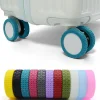 housse de protection de roue de coffre à bagages, housse de protection en silicone résistante à l'usure pour valise/roulette de chaise de bureau