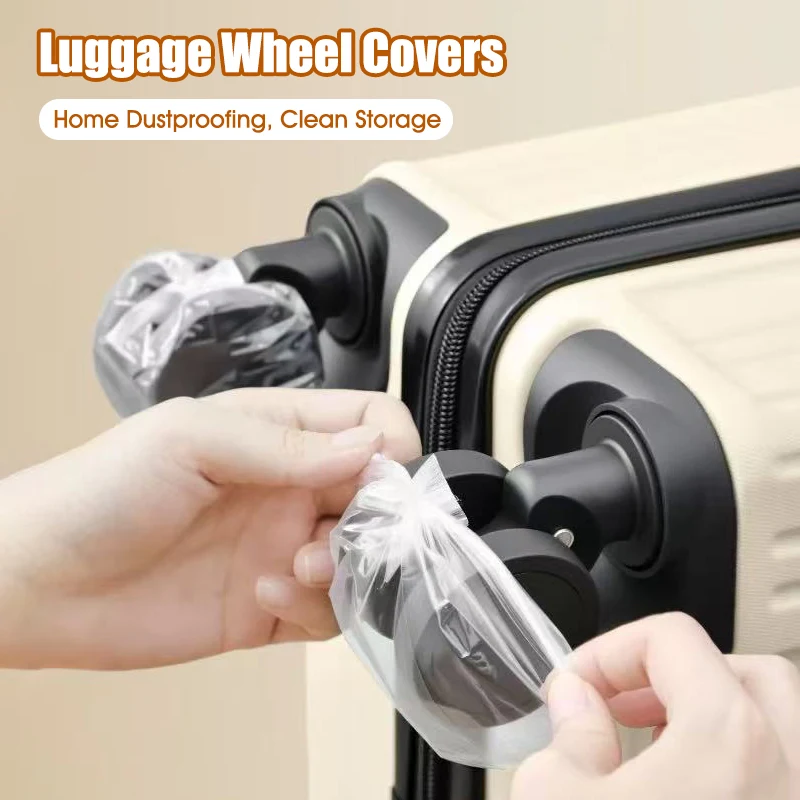 couvre roues à bagages, protection de valise anti poussière, accessoires de voyage jetables pour valises à roulettes