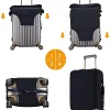 juste de bagage personnalisée avec photo et texte, protection de valise élastique personnalisée, lavable, double face, 1 pièce