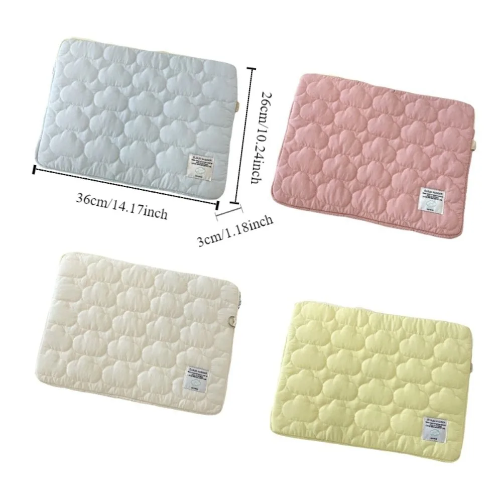 sac souple pour ordinateur portable de style coréen, sac d'ordinateur portable cloud, rembourré, léger, étui de protection pour tablette, bureau