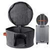 boîte de rangement de grande capacité avec couvercle à fermeture éclair, seau de rangement multifonction pour chapeaux et vêtements, étui de voyage, bacs de rangement