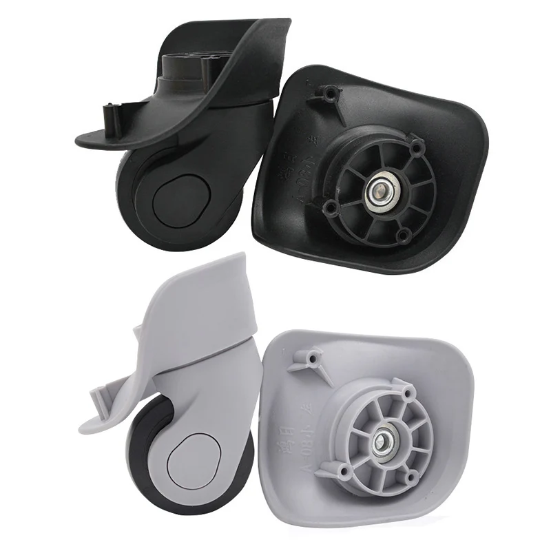 1 paire de roues de valise roulettes pivotantes roue de bagages silencieuse remplacement de roue de bagages de haute qualité pour accessoire de chariot de valise 1 paire de roues de valise roulettes pivotantes roue de bagages silencieuse remplacement de roue de bagages de haute qualité pour accessoire de chariot de valise