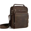 nouveau cuir véritable hommes vintage sacs à main petit rabat hommes sac à bandoulière décontracté bureau sacs de messager mode sac à bandoulière