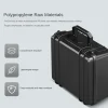 valise portable 28x24cm, étui rigide en plastique épais, boîte à outils de matériel d'équipement, boîte de rangement d'instruments de grande capacité avec éponge