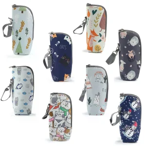 Sac de voyage Portable pour biberon, étui de voyage avec conception isolée, organisateur de biberon pour voyage et alimentation en plein air