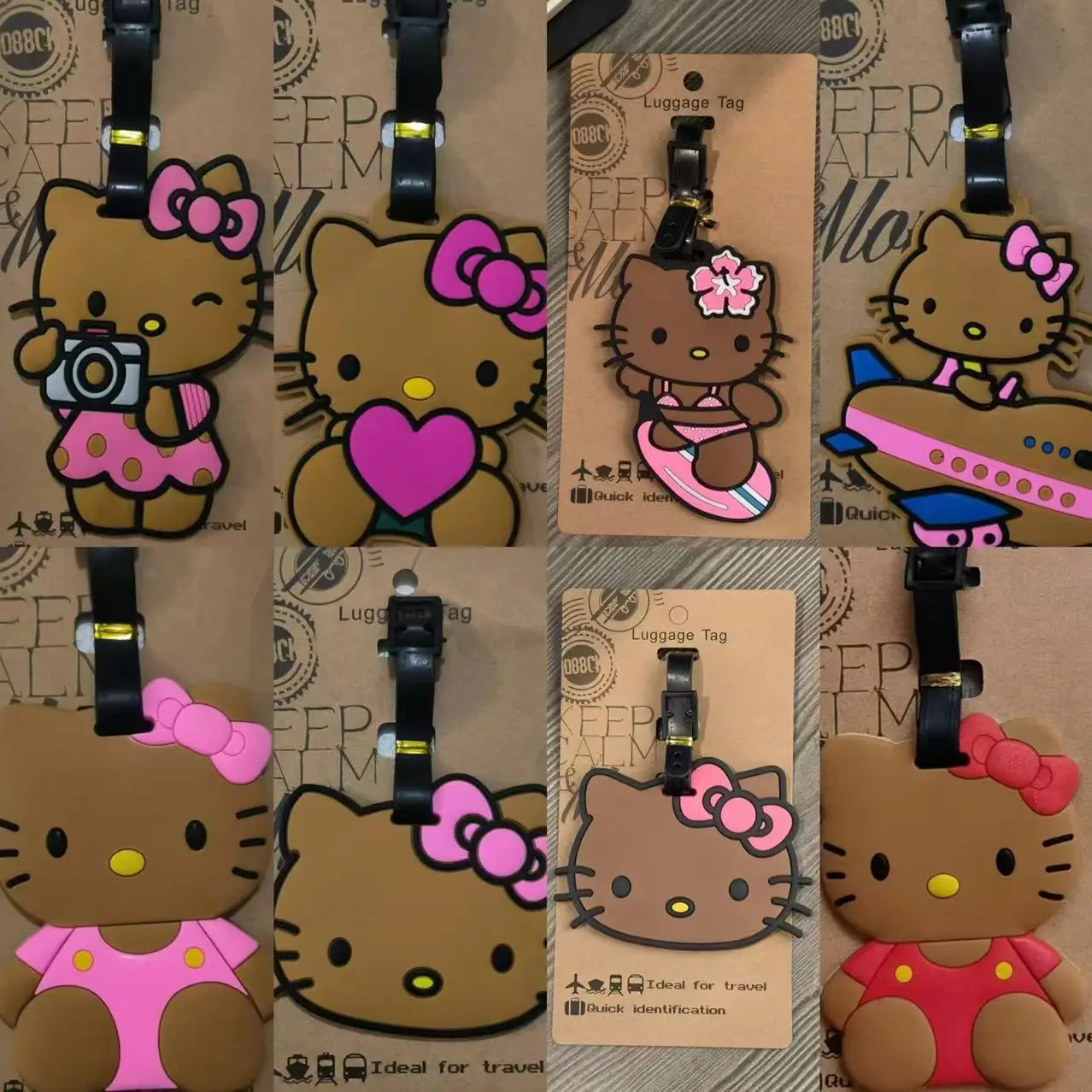 10cm dessin animé Sanrio Anime Kawaii Hello Kitty étiquette de bagage valise ID porte-adresse bagages étiquettes d’embarquement étiquette Portable 10cm dessin animé Sanrio Anime Kawaii Hello Kitty étiquette de bagage valise ID porte-adresse bagages étiquettes d’embarquement étiquette Portable