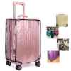 protecteur de couverture de valise en pvc de 18 à 30 pouces, housse de bagage transparente, valise à roulettes étanche, manchon anti poussière, accessoire de voyage