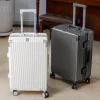 valise à main 16 "/20" pour femmes, boîtier de chariot de voyage avec cadre en aluminium, verrouillage par mot de passe, bagage roulant 22/24/26/28"